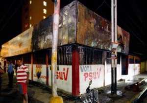 Casas quemadas en Venezuela